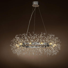 Chrome Crystal Firework Chandelier-12 Lights