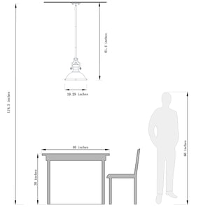 1-Light 13" Modern Industrial Polished Nickel Single Dome Pendant Light For Kitchen Island