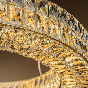 Modern and Contemporary Crystal Ring Chandelier