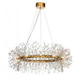 Antique Bronze Crystal Firework Chandelier-12 Lights