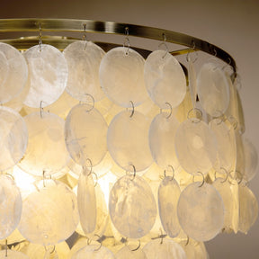 Coastal Capiz Shell Flush Mount Ceiling Light