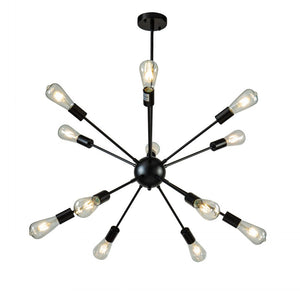 12-Light Interior Modern Sputnik Sphere Chandelier Indoor Lighting