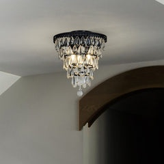 3-Lights Matte Black Pendant Ceiling Lighting