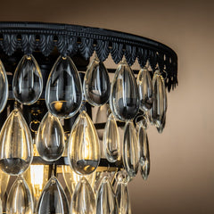 3-Lights Matte Black Pendant Ceiling Lighting