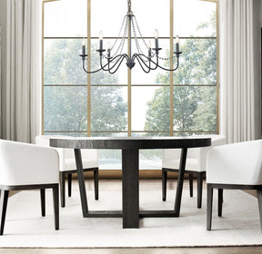OPEN BOX-Candle Style Traditional Classic Crystal Chandelier in Matte Black